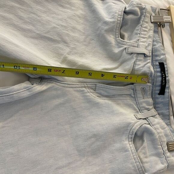 J Brand Liza wide leg cropped culotte denim jeans raw hem size 26 light blue - Picture 11 of 11